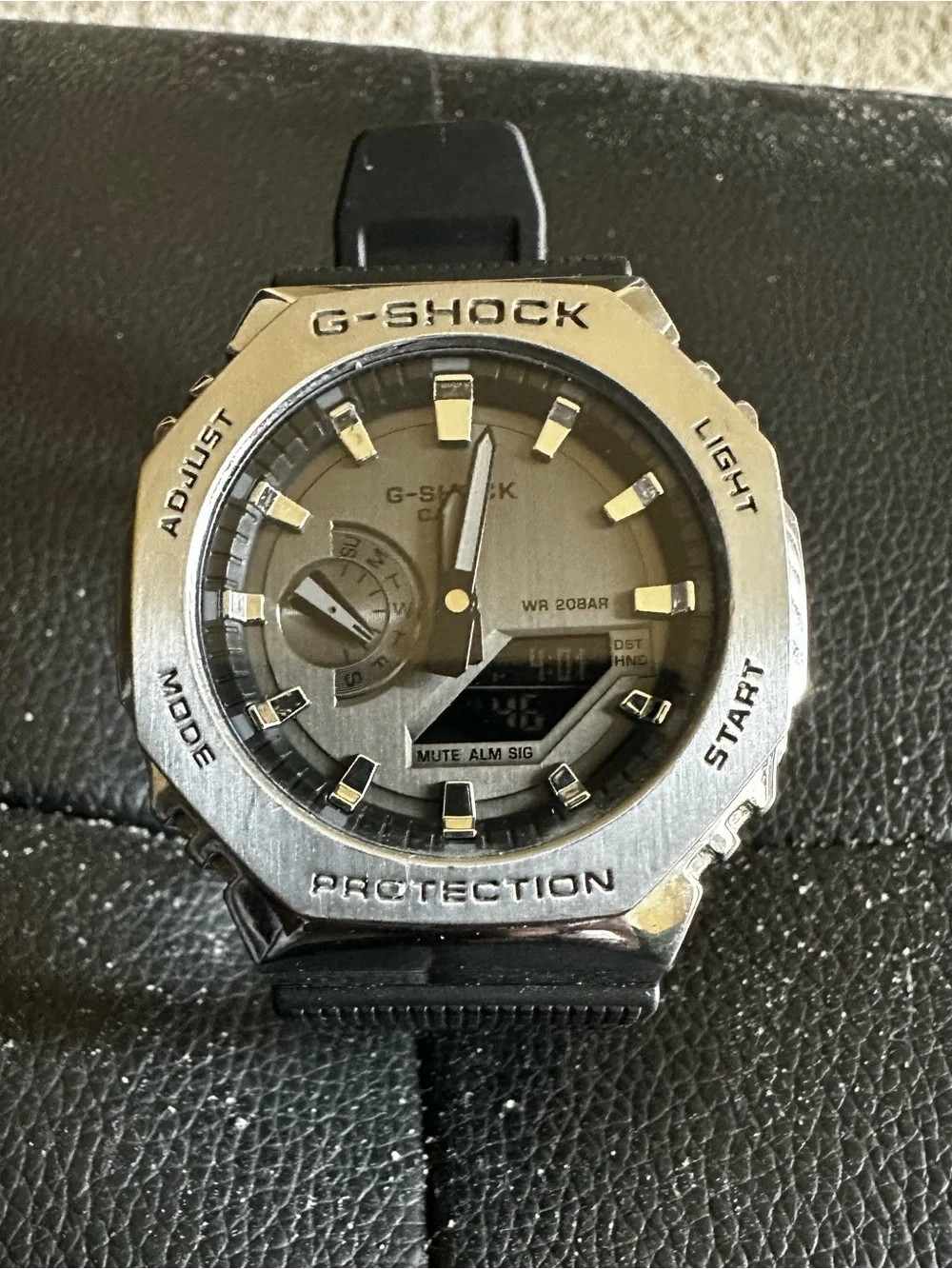 CASIO G-Shock GM-2100-1AJF Gray Silver Digital Chrono Mens Watch